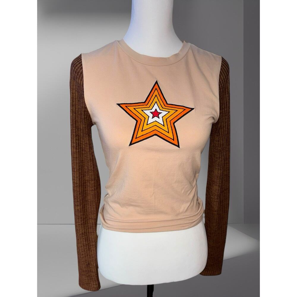 Y2K Forever 21 Layered Long Sleeve Top Small Avril Lavine Skater Emo Grunge Goth